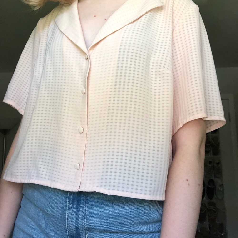 Pink crop top